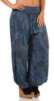 Aladinhose mit Print Pluderhose 7185 (jeansblau)