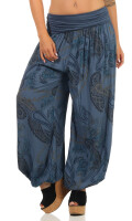 Aladinhose mit Print Pluderhose 7185 (jeansblau)
