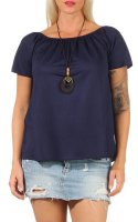 Basic T-Shirt mit Kette 1155 (dunkelblau)