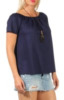 Basic T-Shirt mit Kette 1155 (dunkelblau)