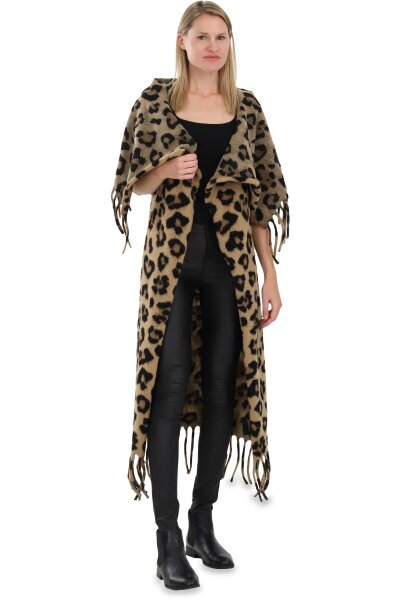 Cardigan mit Fransen Leomuster 7344 (Muster 2)