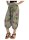Aladinhose mit floralem Muster Pluderhose 8938 (oliv)