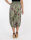 Aladinhose mit floralem Muster Pluderhose 8938 (oliv)