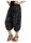 Aladinhose mit floralem Muster Pluderhose 8938 (schwarz)
