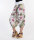 Aladinhose mit floralem Muster Pluderhose 8938 (weiß)