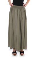 Damen Maxi Rock, langer Rock blickdicht, Sommerrock mit...
