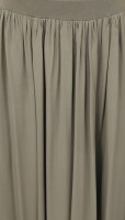Damen Maxi Rock, langer Rock blickdicht, Sommerrock mit Bund Rock - 2203 (oliv)