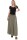 Damen Maxi Rock, langer Rock blickdicht, Sommerrock mit Bund Rock - 2203 (oliv)