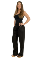 Leinen Freizeithose 2727 (schwarz XXL)