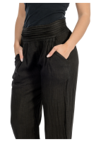 Leinen Freizeithose 2727 (schwarz XXL)