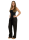 Leinen Freizeithose 2727 (schwarz XXL)