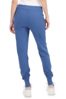 malito Damen Jogginghose im Classic Look | Sporthose in Unifarben | Baggy zum Tanzen | Sweatpants - Trainingshose 8021-G (jeansblau L)