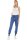 malito Damen Jogginghose im Classic Look | Sporthose in Unifarben | Baggy zum Tanzen | Sweatpants - Trainingshose 8021-G (jeansblau L)