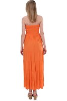 trägerloses Bandeaukleid 4635  (orange 34-42)
