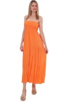 trägerloses Bandeaukleid 4635  (orange 34-42)