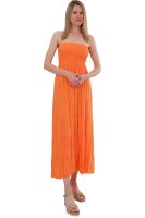 trägerloses Bandeaukleid 4635  (orange 34-42)