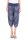 Haremshose Capri mit Orient Print 7196 (jeansblau 34-42)
