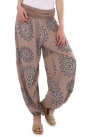 Aladinhose mit Orient Print 7197 (fango 34-42)