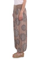 Aladinhose mit Orient Print 7197 (fango 34-42)