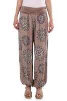 Aladinhose mit Orient Print 7197 (fango 34-42)