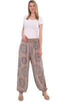 Aladinhose mit Orient Print 7197 (fango 34-42)