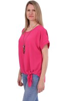 Blusenshirt mit Bindeknoten 10508 (pink 34-42)