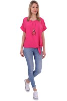 Blusenshirt mit Bindeknoten 10508 (pink 34-42)