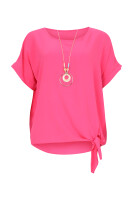 Blusenshirt mit Bindeknoten 10508 (pink 34-42)