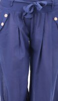 Pumphose low waist mit Bindegürtel 3418  (dunkelblau 34-40)