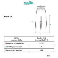 Pumphose low waist mit Bindegürtel 3418  (dunkelblau 34-40)