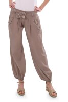 Pumphose low waist mit Bindegürtel 3418  (fango 34-40)