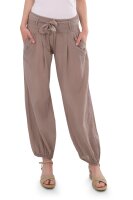Pumphose low waist mit Bindegürtel 3418  (fango 34-40)