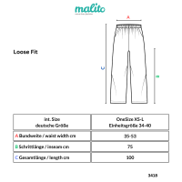 Pumphose low waist mit Bindegürtel 3418  (jeansblau 34-40)