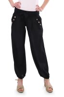 Pumphose low waist mit Bindegürtel 3418  (schwarz...