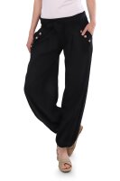 Pumphose low waist mit Bindegürtel 3418  (schwarz 34-40)