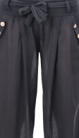 Pumphose low waist mit Bindegürtel 3418  (schwarz 34-40)