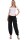 Pumphose low waist mit Bindegürtel 3418  (schwarz 34-40)