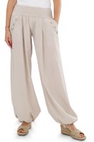 Pumphose mit Zierknöpfen (beige 34-40)