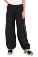 Pumphose mit Zierknöpfen (schwarz 34-40)