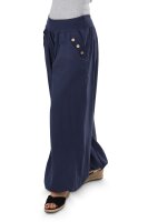 Pumphose low waist mit Holzzierknöpfen (dunkelblau 34-40)
