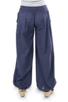 Pumphose low waist mit Holzzierknöpfen (dunkelblau 34-40)