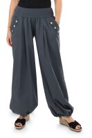 Pumphose low waist mit Holzzierknöpfen (dunkelgrau...