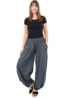 Pumphose low waist mit Holzzierknöpfen (dunkelgrau 34-40)