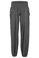 Pumphose low waist mit Holzzierknöpfen (dunkelgrau 34-40)