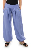 Pumphose low waist mit Holzzierknöpfen (jeansblau...