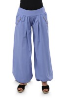 Pumphose low waist mit Holzzierknöpfen (jeansblau 34-40)