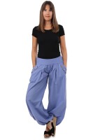 Pumphose low waist mit Holzzierknöpfen (jeansblau 34-40)