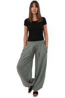 Pumphose low waist mit Holzzierknöpfen (oliv 34-40)