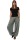 Pumphose low waist mit Holzzierknöpfen (oliv 34-40)