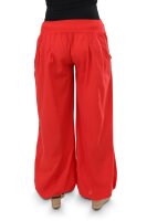 Pumphose low waist mit Holzzierknöpfen (rot 34-40)